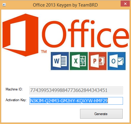 Office 2013 with activation key free download