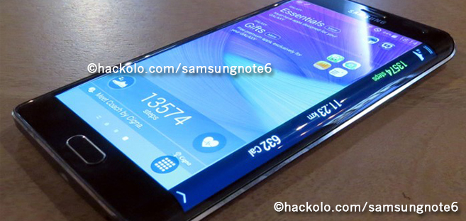 Samsung Galaxy Note 6 gelekte afbeeldingen