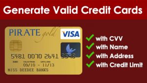 Easily Generate Valid Credit Card Numbers With Fake Details