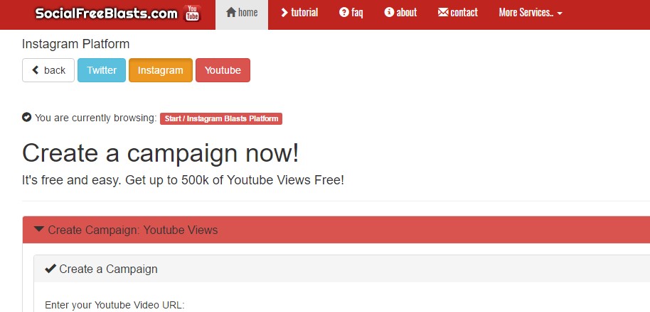 SocialFreeBlasts para youtube