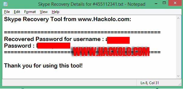 Skype Revoery Tool