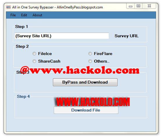 fileice survey bypasser no password