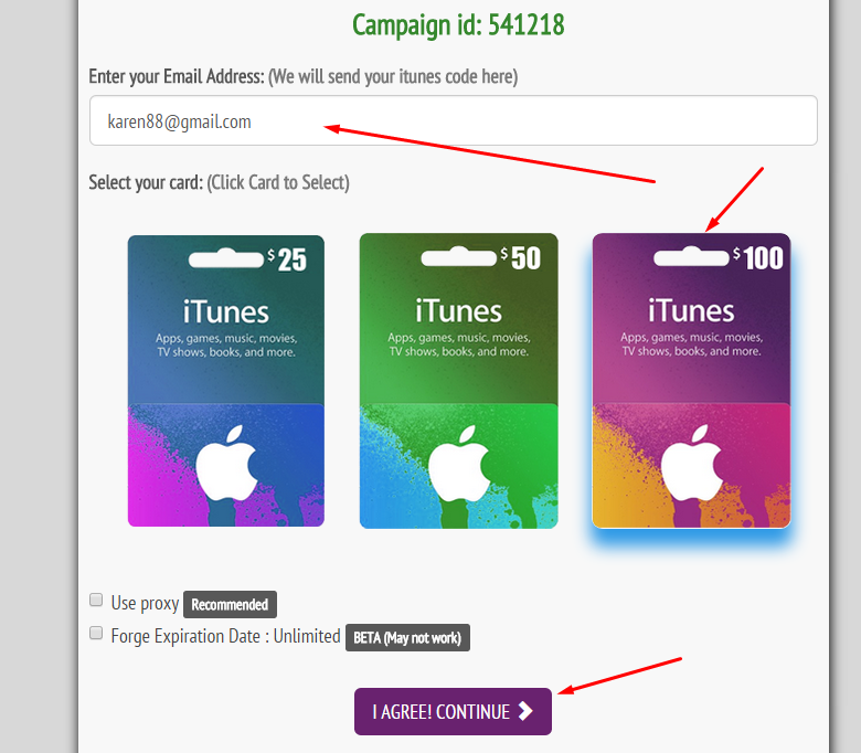 itune gift card code generator