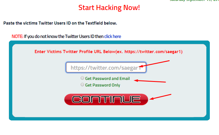 how to get someones twitter password