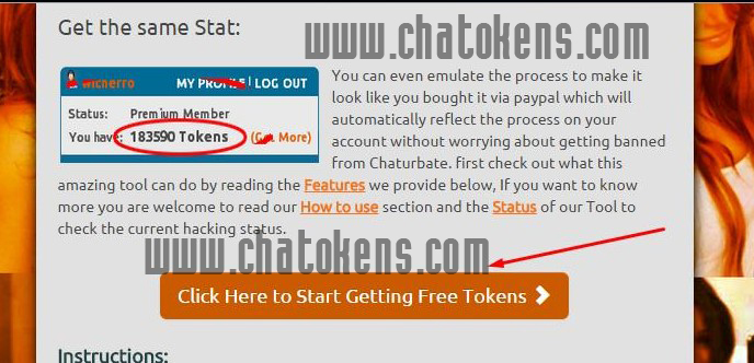 [METHOD] Chaturbate : How to Generate Unlimited Tokens for FREE!