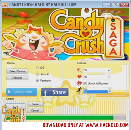 Outil de piratage Candy Crush