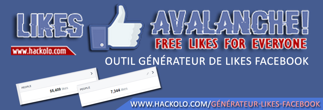 outil generator de likes Facebook