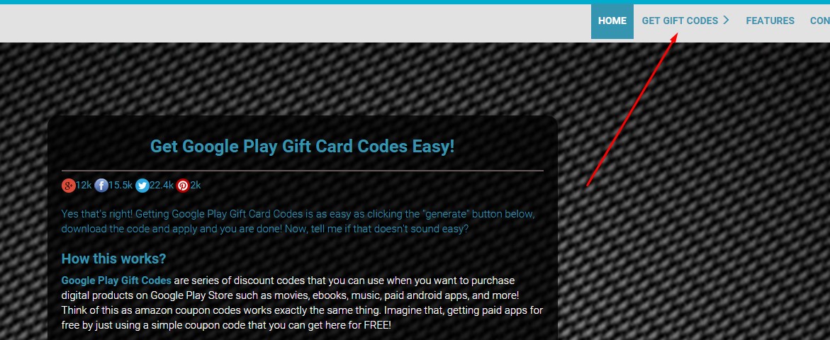 Generieren Sie den Google Play-Geschenkcode