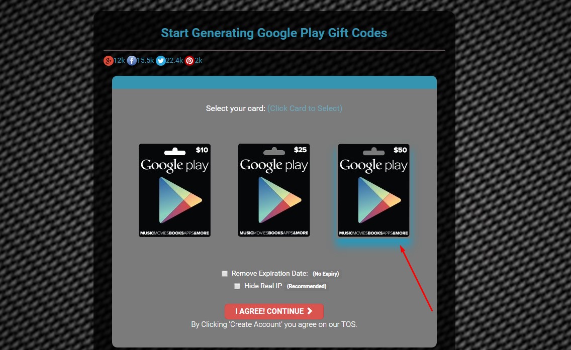 Ontvang Google Play-cadeaucode