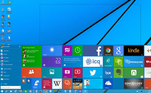 Captură de ecran Windows 10