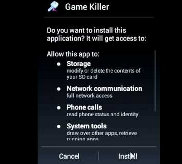 Allow this installation. Game Killer 3.11. TX game download что это.