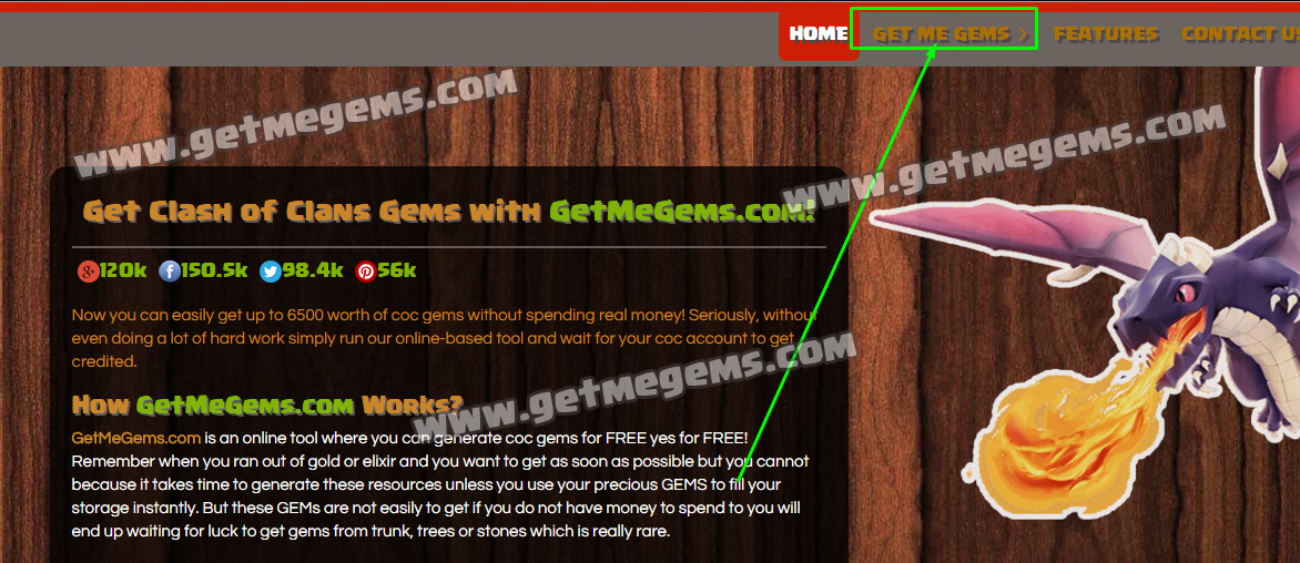 Free Clash of Clans Gems with GetMeGems