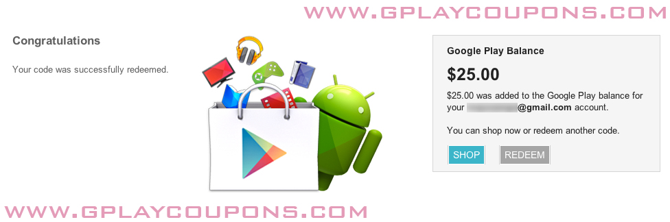 Obtén el código de regalo de Google Play Store