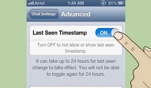 Whatsapp Timestamp Hidden feature