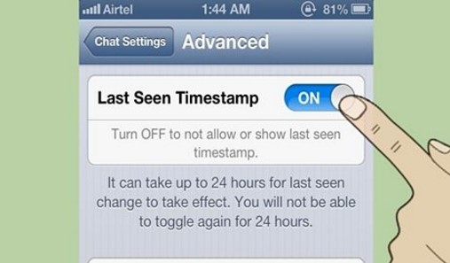 Caracteristica Whatsapp Timestamp Hidden