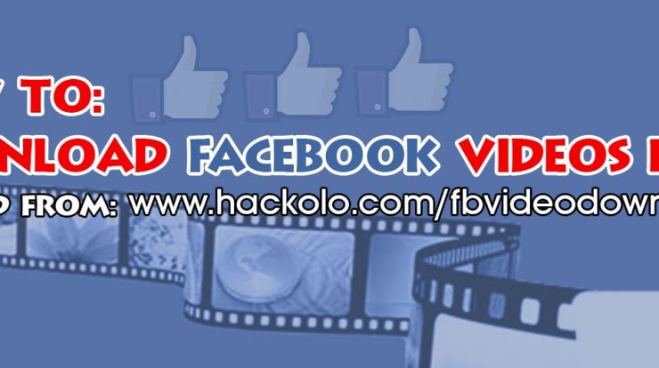 Method to Download Facebook Videos