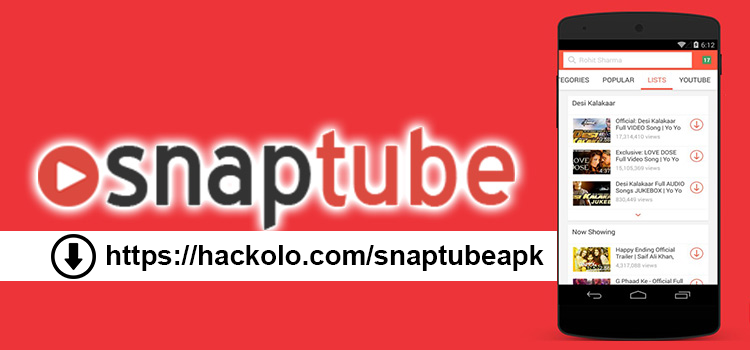 Download Snaptube Apk hackolo