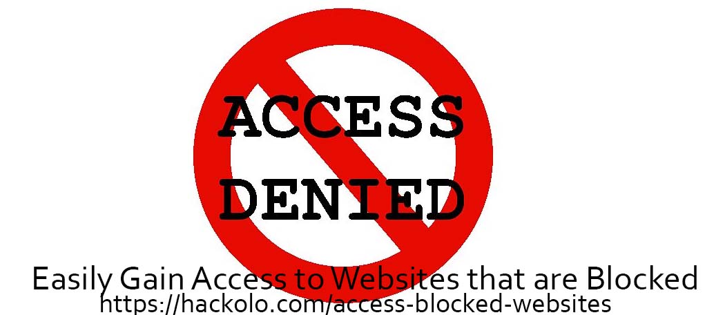 Toegang tot geblokkeerde websites
