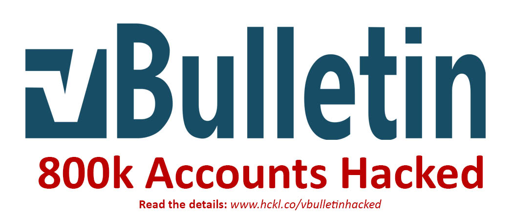 vBulletin has been hacked with 800k Accounts Exposed