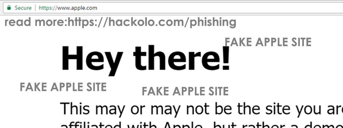 Fake Apple Website