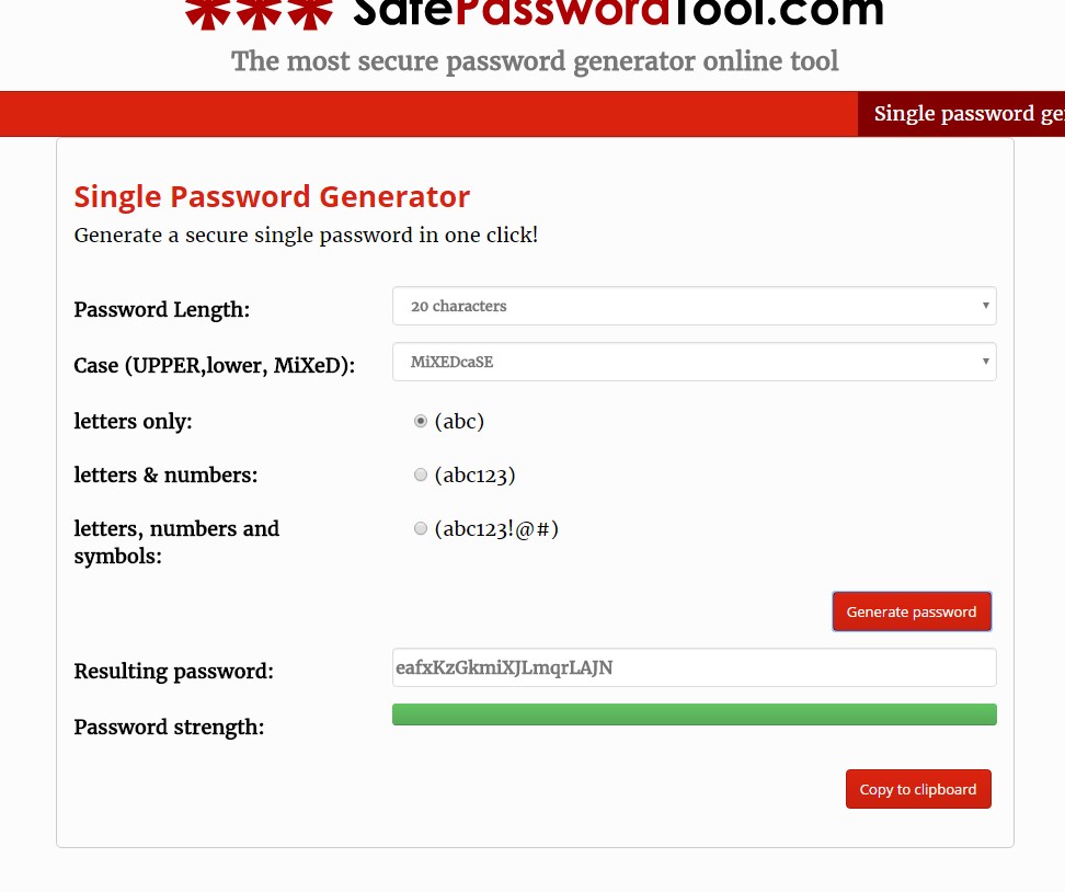 password generator online words