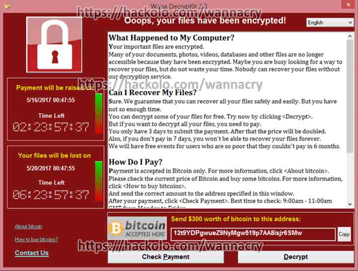 Tout ce que vous devez savoir sur Wcry ou WannaCry Ransomeware
