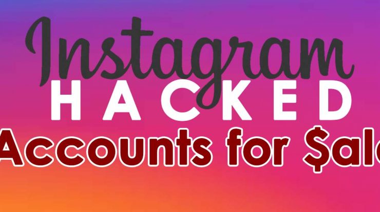 Instagram accounts hacked! For sale accounts