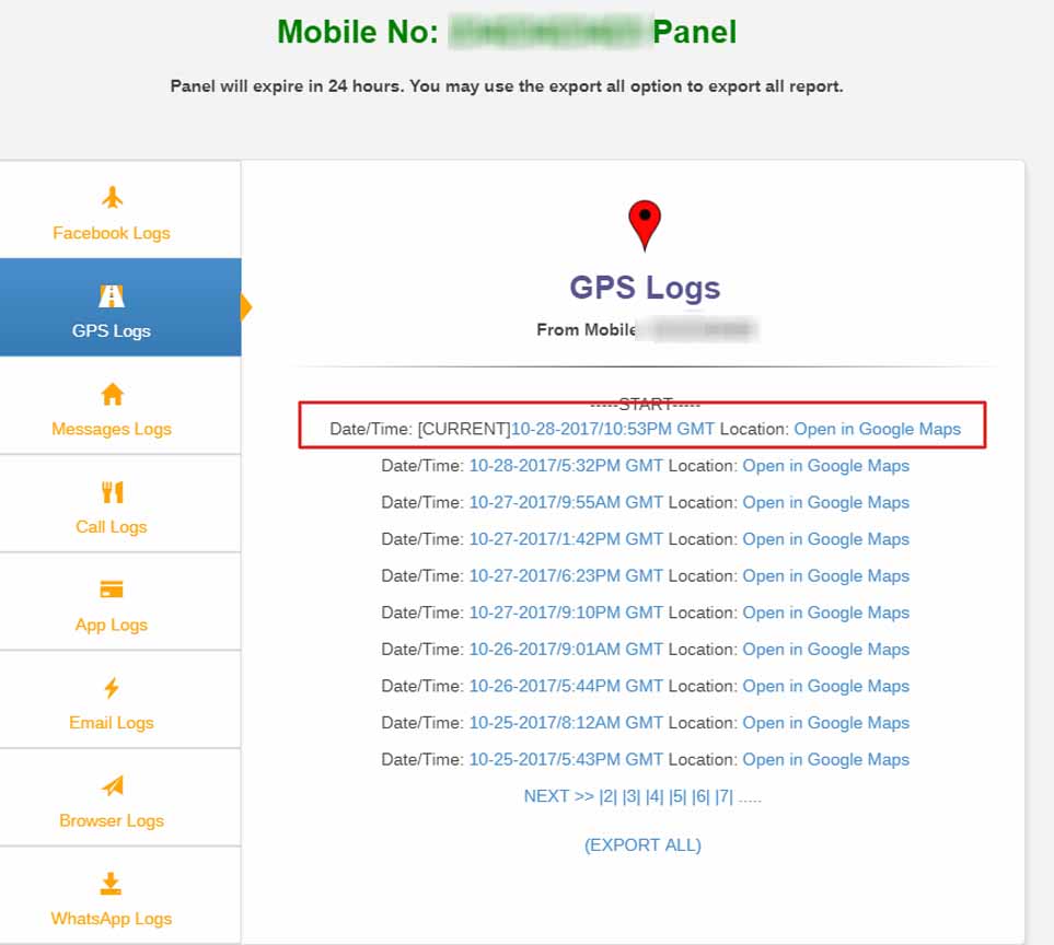 GPS tracker telefon mobil