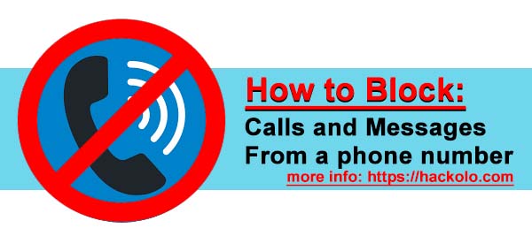 how to block a phone number