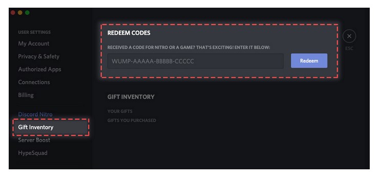 How to redeem discord nitro codes