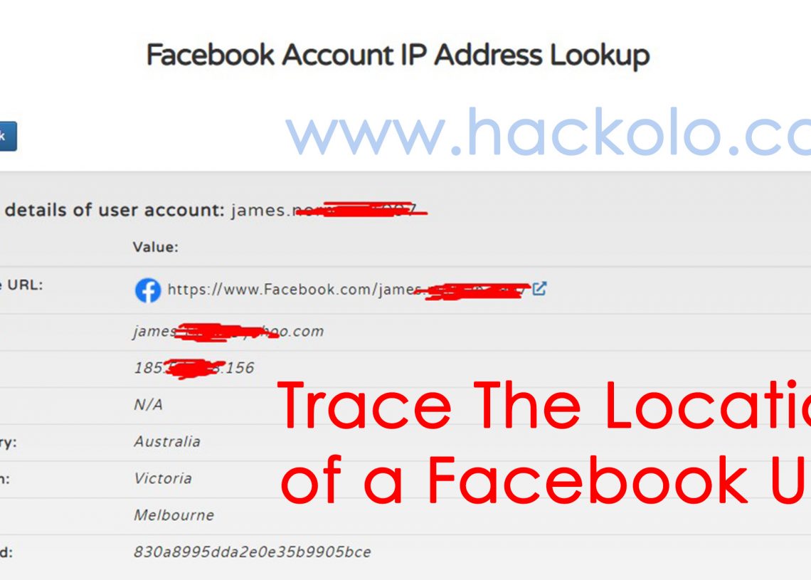 track ip address from facebook messenger mobile
