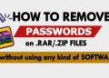 How to unlock passwords on rar files