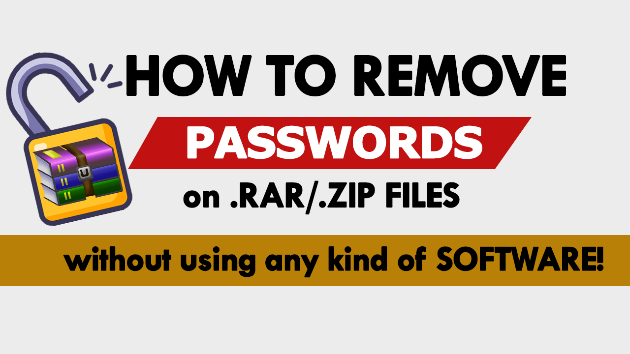 Method Easy RAR Password Unlocker NO SOFTWARE NEEDED!!! Hacks and