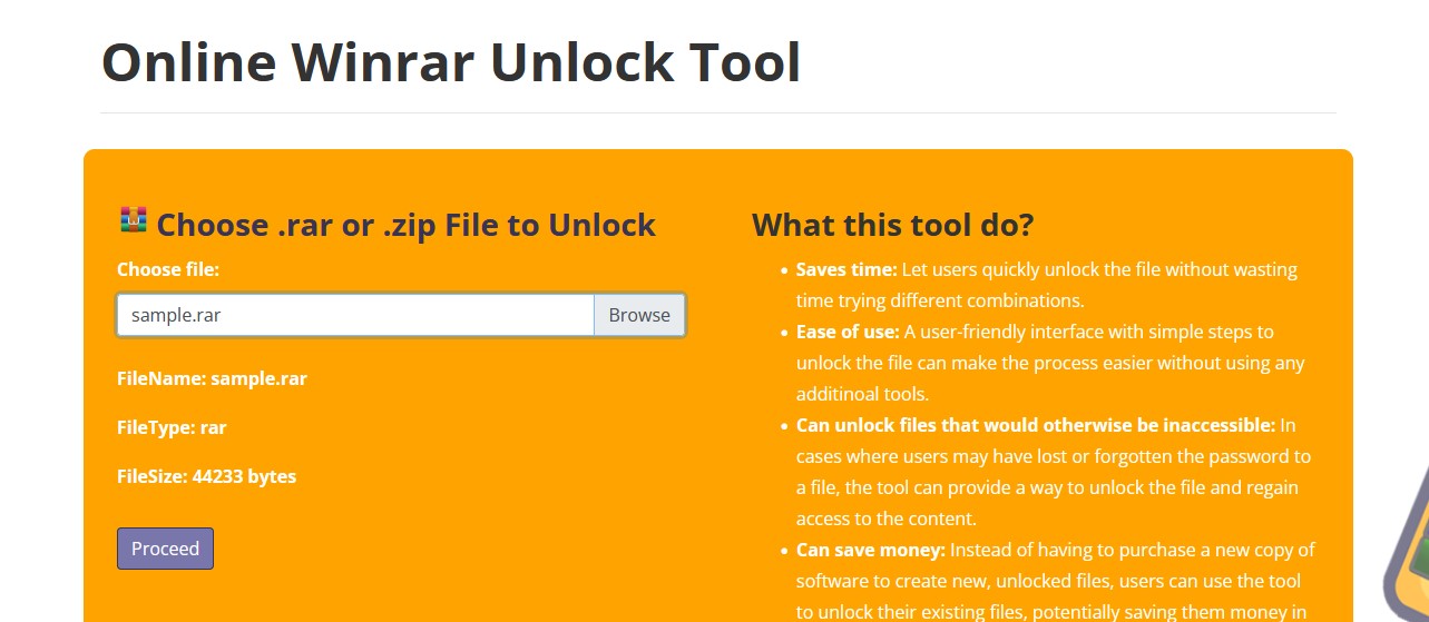 Unlock RAR Files with EZZY RAR Password Unlocker